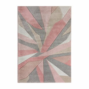 Růžový koberec Flair Rugs Shatter, 120 x 170 cm