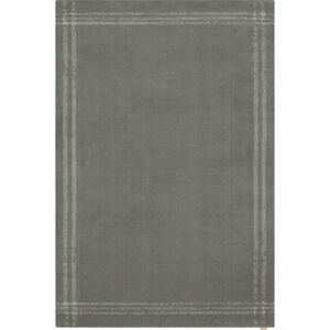 Antracitový vlněný koberec 160x240 cm Calisia M Grid Rim – Agnella