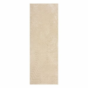 Béžový vlněný koberec běhoun 80x230 cm Channel – Flair Rugs