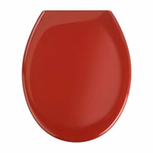 Červené WC sedátko se snadným zavíráním Wenko Premium Ottana, 44,5 x 37,5 cm