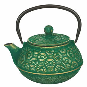 Zelená litinová konvička na čaj Villa d'Este Hosaka, 800 ml