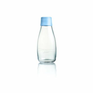 Pastelově modrá skleněná lahev ReTap s doživotní zárukou, 300 ml