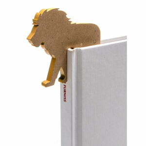 Záložka do knížky ve tvaru lva Thinking gifts Woodland