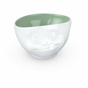 Bílo-zelená porcelánová mlsná miska 58products