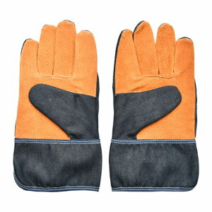 Modro-oranžové zahradnické rukavice Esschert Design Denim