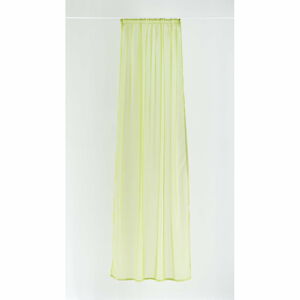 Žluto-zelená záclona 300x245 cm Voile – Mendola Fabrics