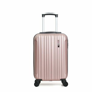 Růžový cestovní kufr na kolečkách Bluestar Margo, 37 l