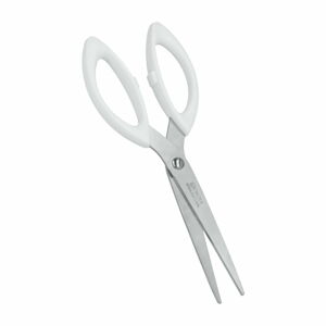 Bílé nůžky z nerezové oceli Metaltex Scissor, délka 17 cm