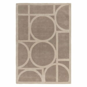 Světle hnědý vlněný koberec 120x170 cm Metro Taupe – Asiatic Carpets