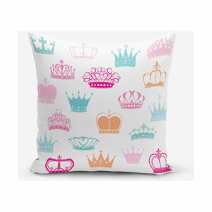 Povlak na polštář s příměsí bavlny Minimalist Cushion Covers Crown, 45 x 45 cm