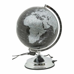 Stolní lampa ve tvaru glogusu Mauro Ferretti Globe Silver, ø 25 cm