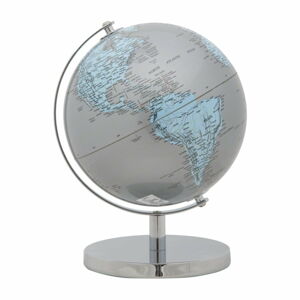 Dekorativní globus Mauro Ferretti Mappamondo Silver, ⌀ 20 cm