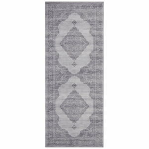 Světle šedý koberec Nouristan Carme, 80 x 200 cm