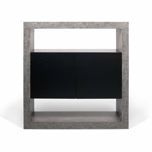 Kuchyňská skříňka v betonovém dekoru TemaHome Detroit, 109 x 109 cm