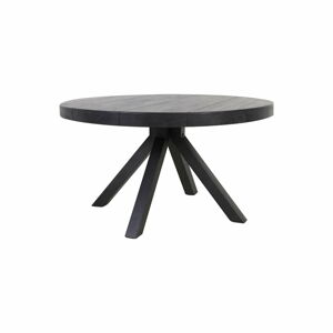 Černý kulatý jídelní stůl 140x140 cm Muden – Light & Living