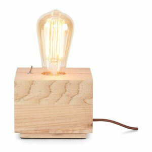 Stolní lampa z dubového dřeva Citylights Kobe Three