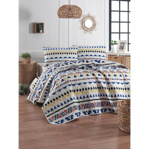 Přehoz přes postel s povlakem na polštář z ranforce bavlny Mijolnir Pisagor, 180 x 225 cm