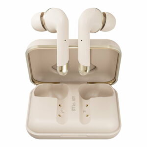Bezdrátová sluchátka ve zlaté barvě Happy Plugs Air 1 Plus In-Ear