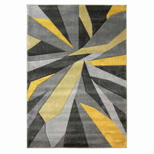 Žlutošedý koberec Flair Rugs Shatter Ochre, 120 x 170 cm