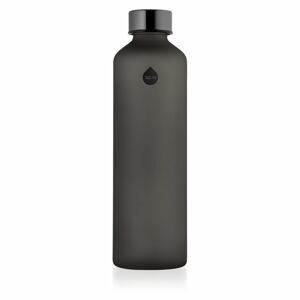Černá láhev z borosilikátového skla Equa Mismatch Ash, 750 ml