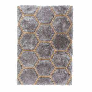 Šedý koberec Flair Rugs Honeycomb, 120 x 170 cm