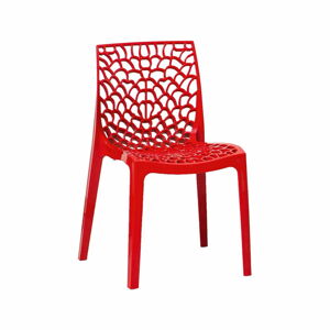 Sada 2 červených jídelních židlí Evergreen House Faux