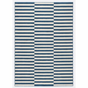 Modrobílý koberec Hanse Home Gloria Panel, 200 x 290 cm