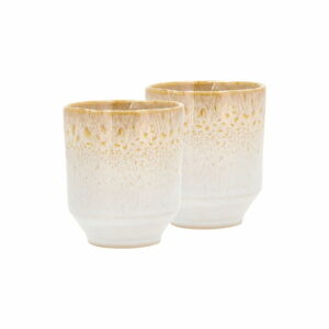 Krémové hrnky na espresso z kameniny v sadě 2 ks 80 ml Styles – Villa Collection