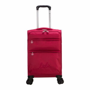 Vínově červené zavazadlo na 4 kolečkách Lulucastagnette Luciana, 71 l