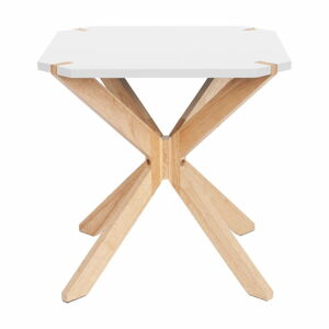 Bílý odkládací stolek Leitmotiv Mister, 45 x 45 cm