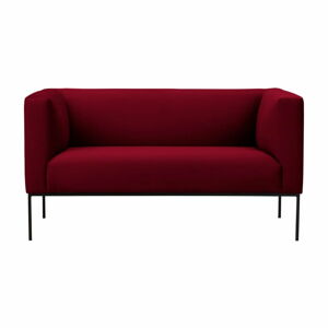 Červená sametová pohovka Windsor & Co Sofas Neptune, 145 cm
