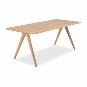 Jídelní stůl z dubového dřeva Gazzda Ava, 200 x 90 cm