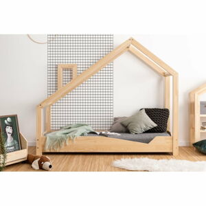 Domečková postel z borovicového dřeva Adeko Luna Adra, 90 x 170 cm