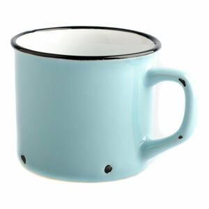 Světle modrý keramický hrnek Dakls Story Time Over Tea, 230 ml