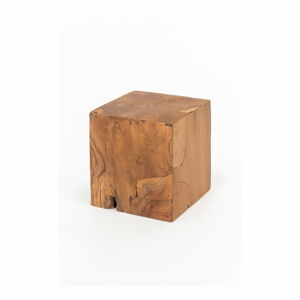Stolička z teakového dřeva WOOX LIVING Patchwork, 35 x 35 cm