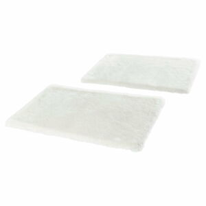 Sada 2 bílých koberců k posteli Mint Rugs Soft, 90 x 140 cm