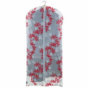 Červenobílý obal na šaty Domopak Living, délka 135 cm
