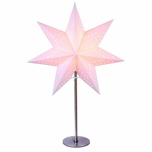 Bílá světelná dekorace Star Trading Bobo, výška 51 cm