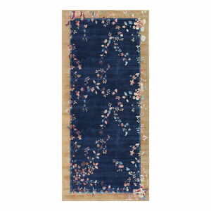 Tmavě modro-béžový koberec běhoun 80x200 cm Amira – Hanse Home