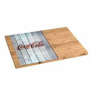 Bambusové prkénko se skleněnou částí Wenko Coca-Cola World