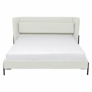 Krémová čalouněná dvoulůžková postel 160x200 cm Tivoli – Kare Design