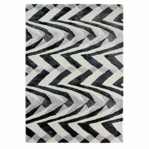 Černo-šedý ručně tkaný koberec Flair Rugs Jazz, 200 x 290 cm