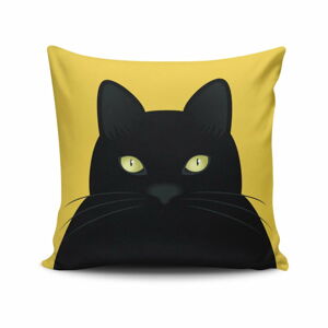 Polštář s příměsí bavlny Cushion Love Cat, 45 x 45 cm