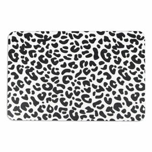 Černobílá koupelnová předložka 39x60 cm Leopard – Artsy Doormats