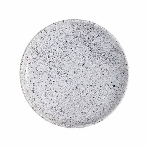 Bílo-černý kameninový dezertní talíř ÅOOMI Mess, ø 17 cm