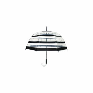 Transparentní holový deštník odolný vůči větru Ambiance Birdcage Stripes, ⌀ 85 cm