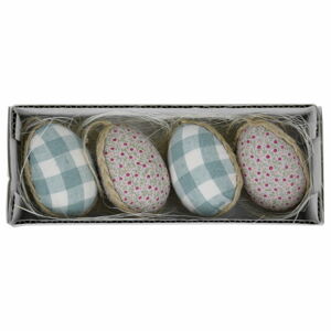 Sada 4 dekorativních velikonočních vajíček v boxu Ego Dekor, 19 x 5 cm