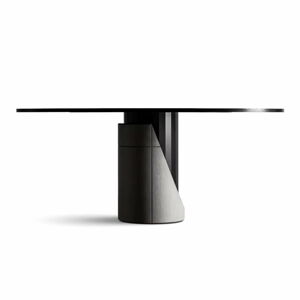 Jídelní stůl s deskou v dubovém dekoru 180x120 cm Sharp - Lyon Béton