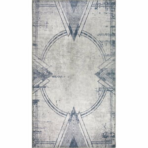 Světle šedý pratelný koberec 80x50 cm - Vitaus