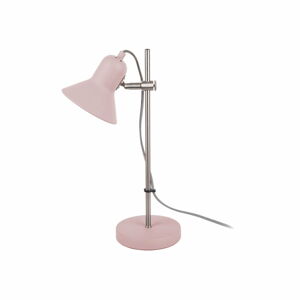 Světle růžová stolní lampa Leitmotiv Slender, výška 43 cm